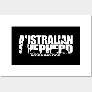 Australian Shepherd Aussie Working Dog Herder Posters and Art